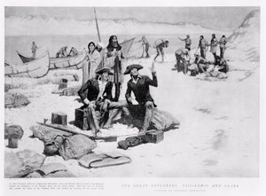 Lewis e Clark alla foce del fiume Columbia, 1805, da 
